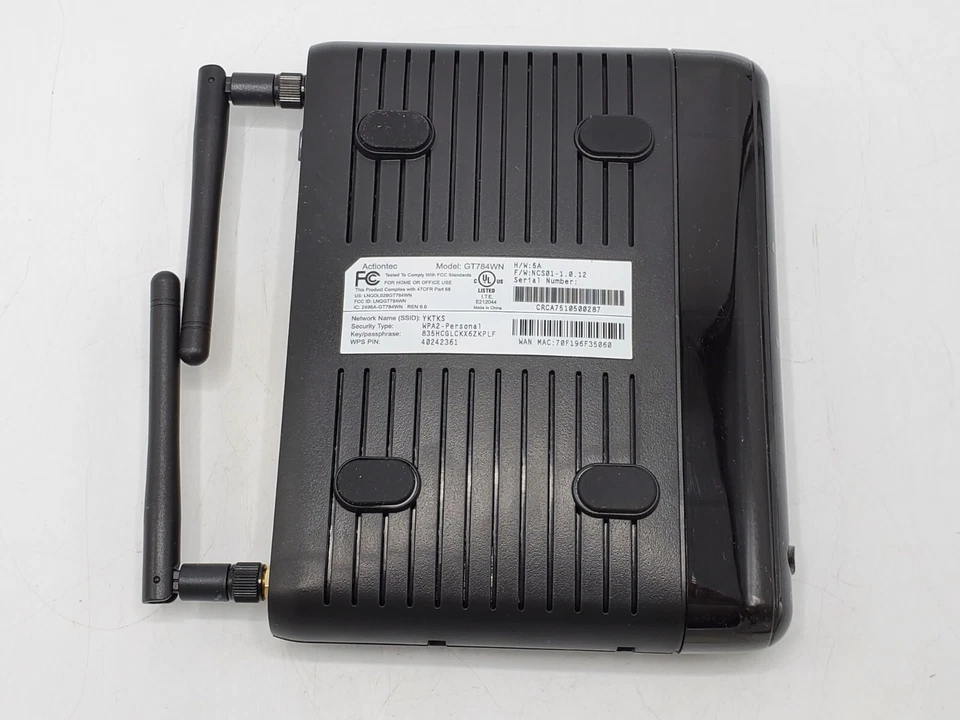 Actiontec GT784WN 300 Mbps Wireless-N DSL Modem Router - Image 3 of 4