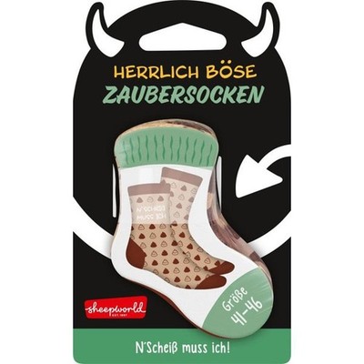 Herrlich böse Zaubersocken Socken N´Scheiß Gr. 41 - 46 von sheepworld