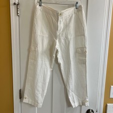 NWOT Banana Republic Martin Fit Linen Crop Pant
