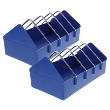 4 Pcs Bird Food Container Feeding Trough Chick Drinker Bowl Tray