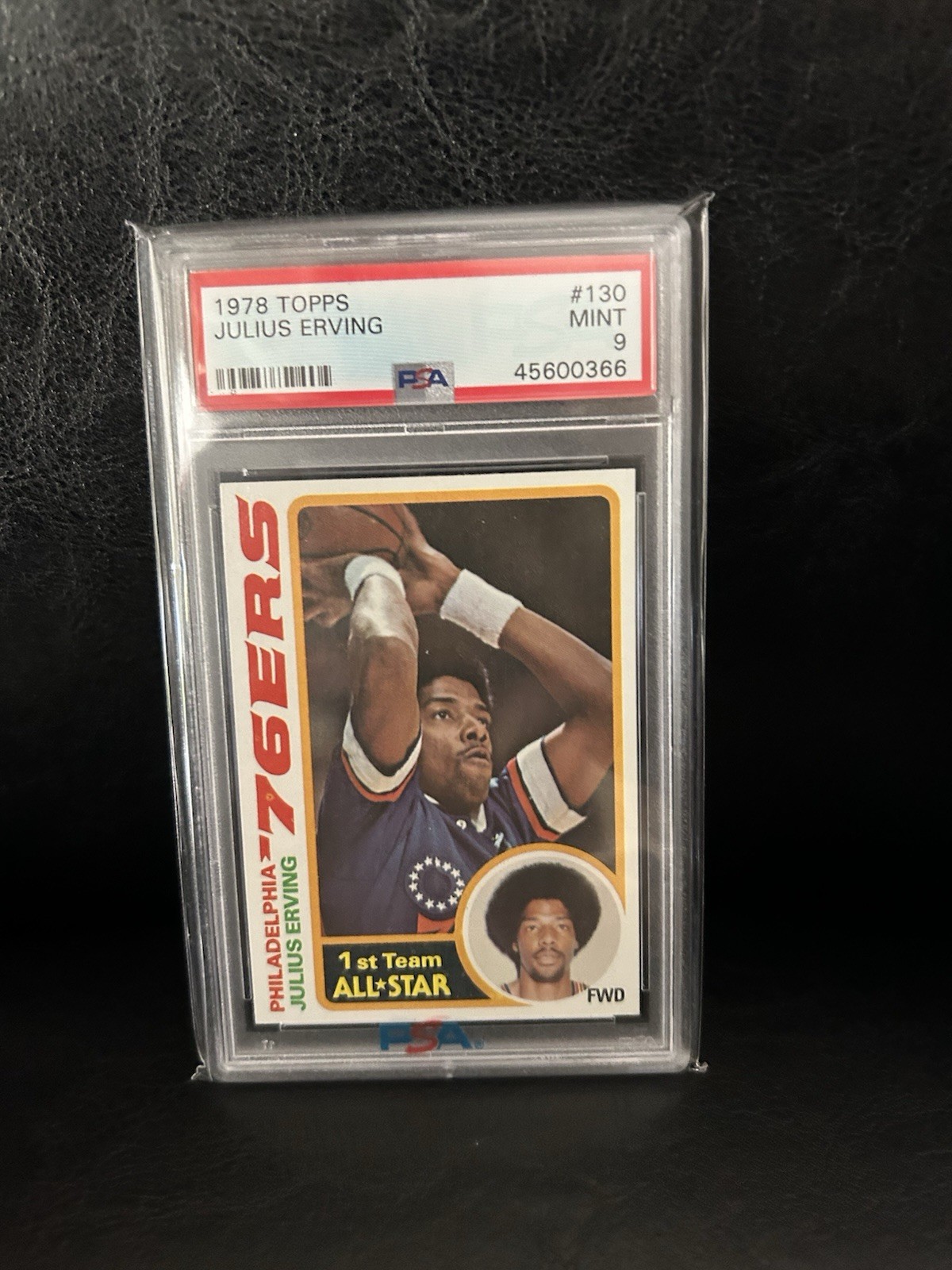 1978 Topps #130 Julius Erving PSA 9 HOF 76ers