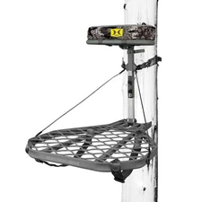 Hawk Helium XL Hang-On Treestand, Ultimate Large and Lightweight Stand, Grey