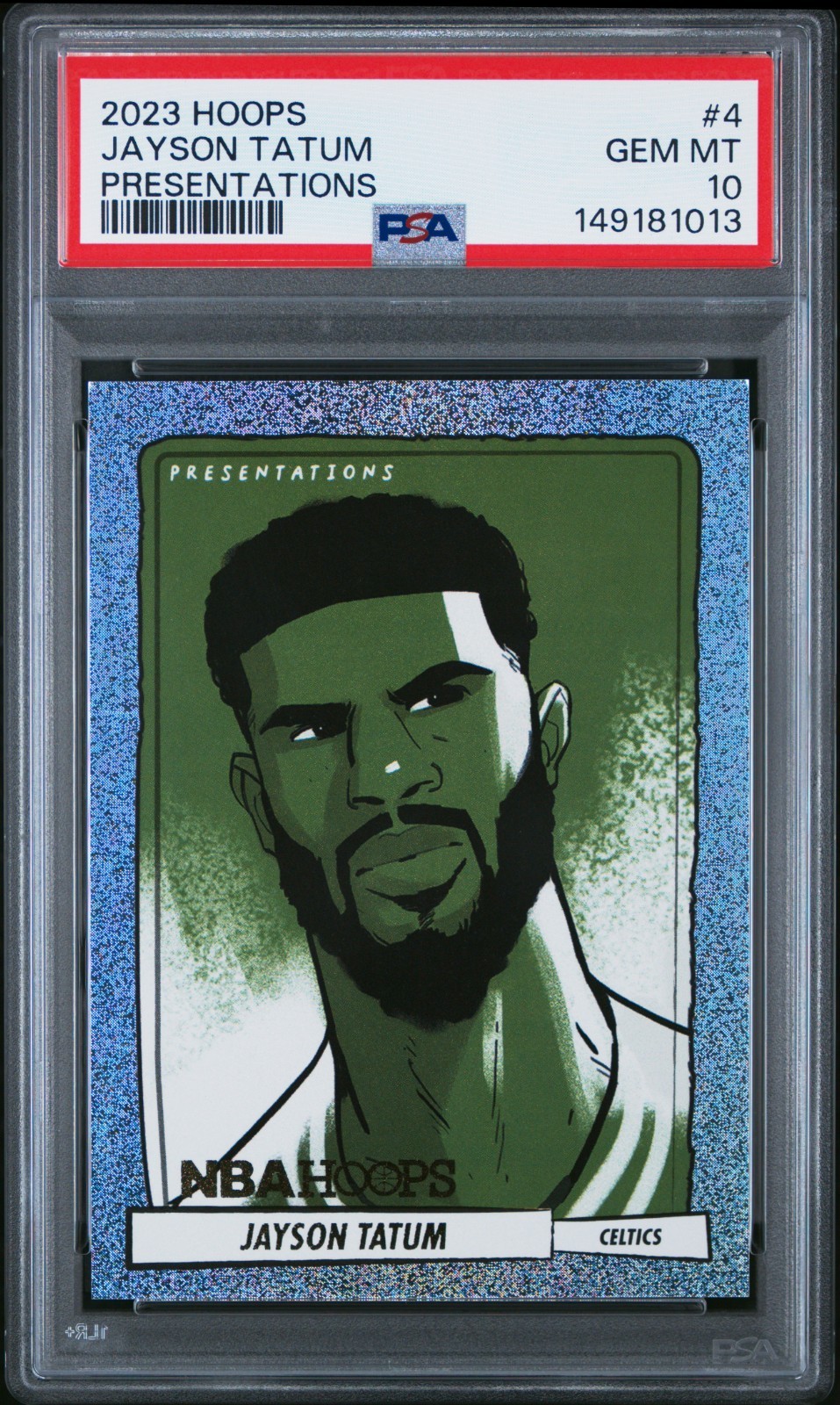 Jayson Tatum 2023 Panini NBA Hoops Presentations #4 PSA 10 Celtics