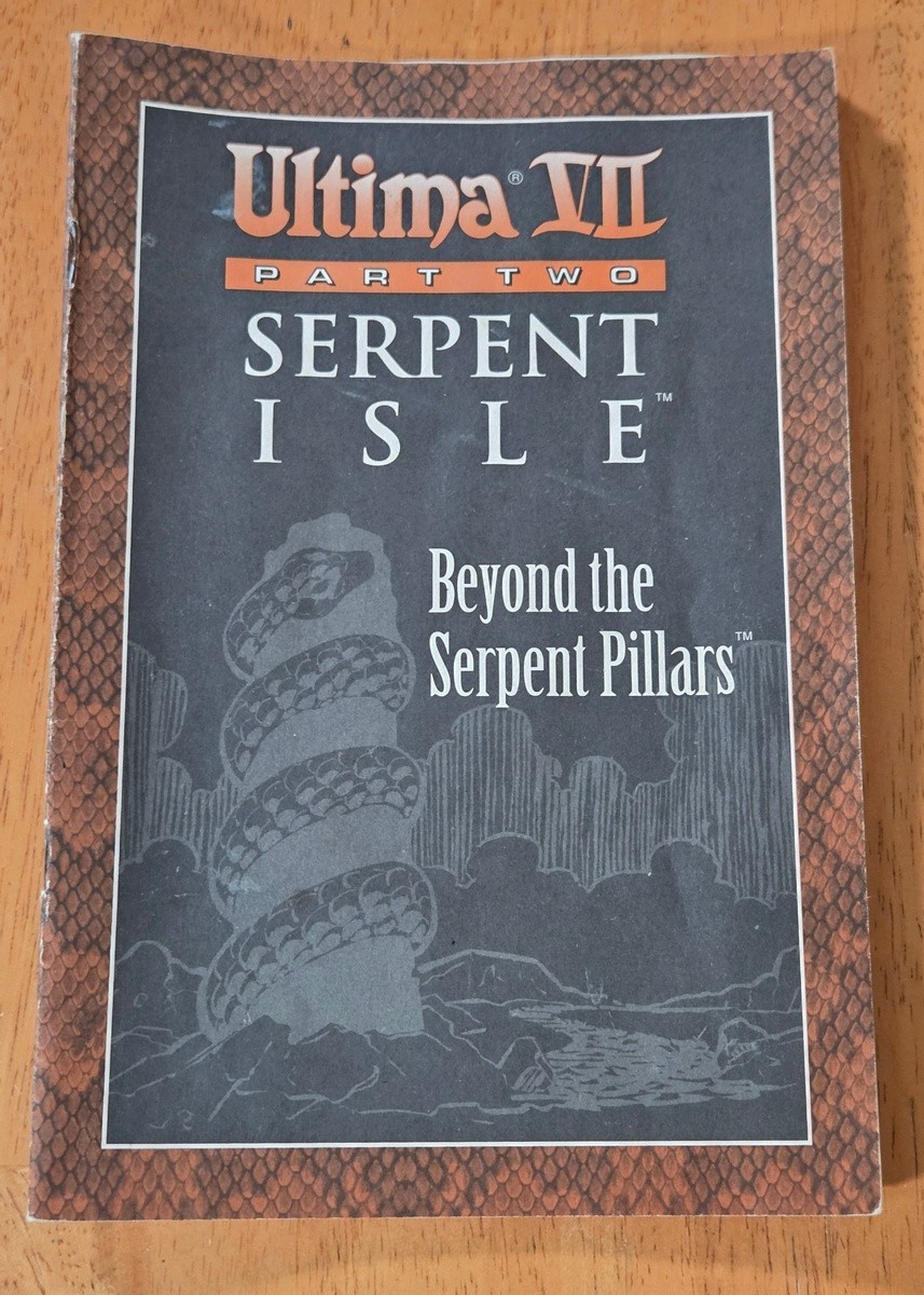 Ultima VII Part Two Serpent Isle Origin IBM PC Big Box Game Complete CIB Map