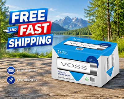 VOSS Still Water Bottles, 500 ml, 24 pk.