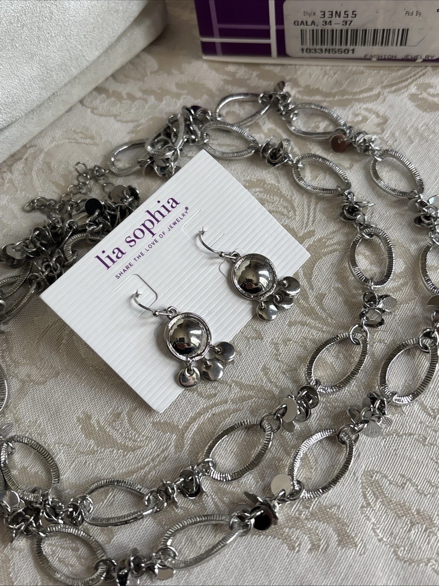 Orecchini A Cerchio Cristallo Lia Sophia - Argento Con Cristallo Taglio Fiaba