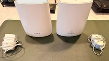 Netgear Orbi AC3000 Trri-Band Wireless Router - White, Pack of 2 (RBK50-100NAS)