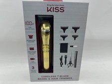 KISS Cordless 11 pc T-Blade Beard Trimmer  Hair Trimmer Rechargeable USB Power