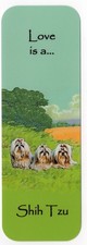 MARCADOR PERRO SHIH TZU MISMA IMAGEN AMBOS LADOS GRAN REGALO