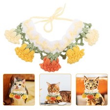 Ropa de cuello de punto multicolor para mascotas accesorios duraderos para cuello de perro y gato