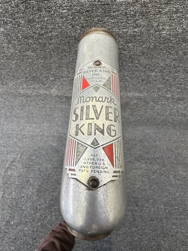 Vintage Monark Silver King Step Through Aluminum Bicycle Frame, Very Good Cond. - Image 2 of 4