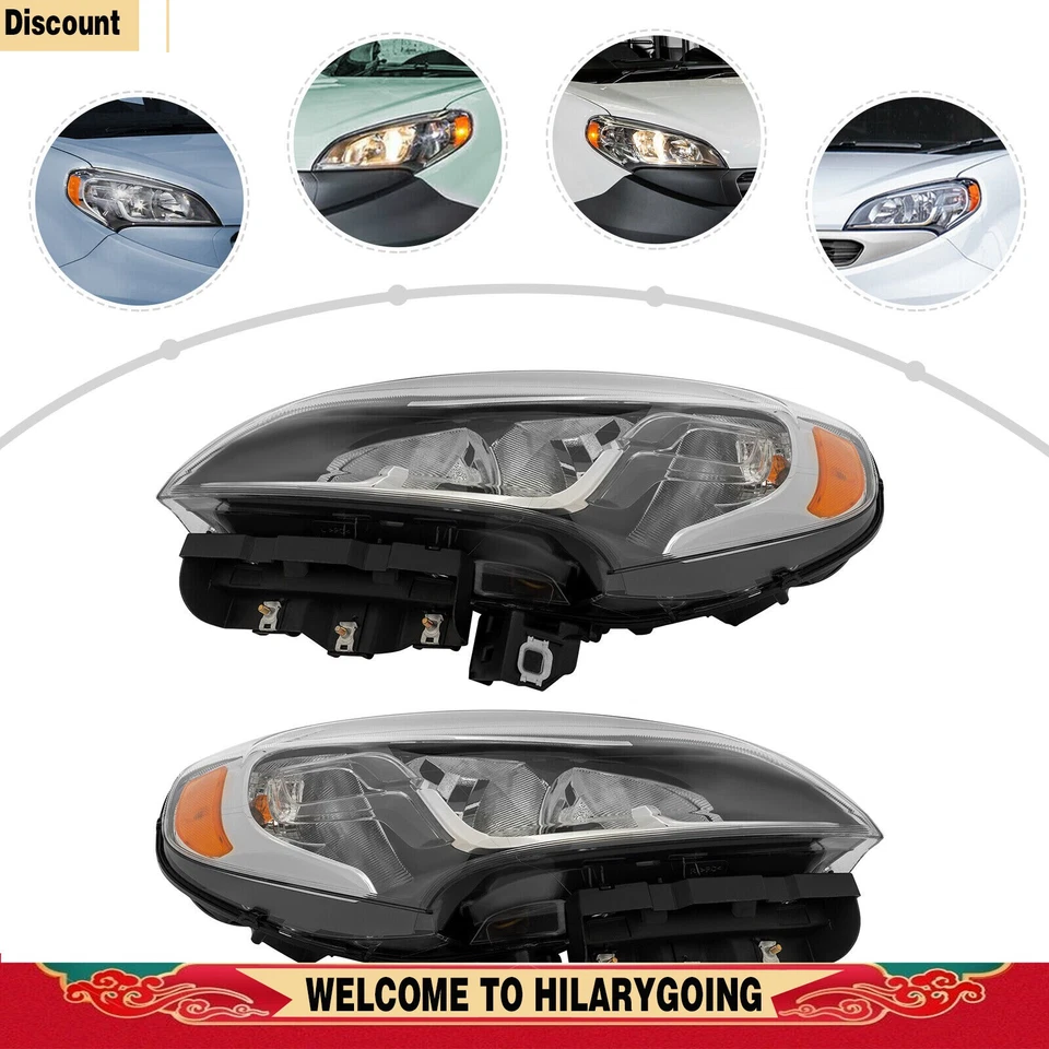 For 2015-2022 Ram ProMaster City Halogen Headlight Headlamp(s) Left/Right Side Foto 3 de 4
