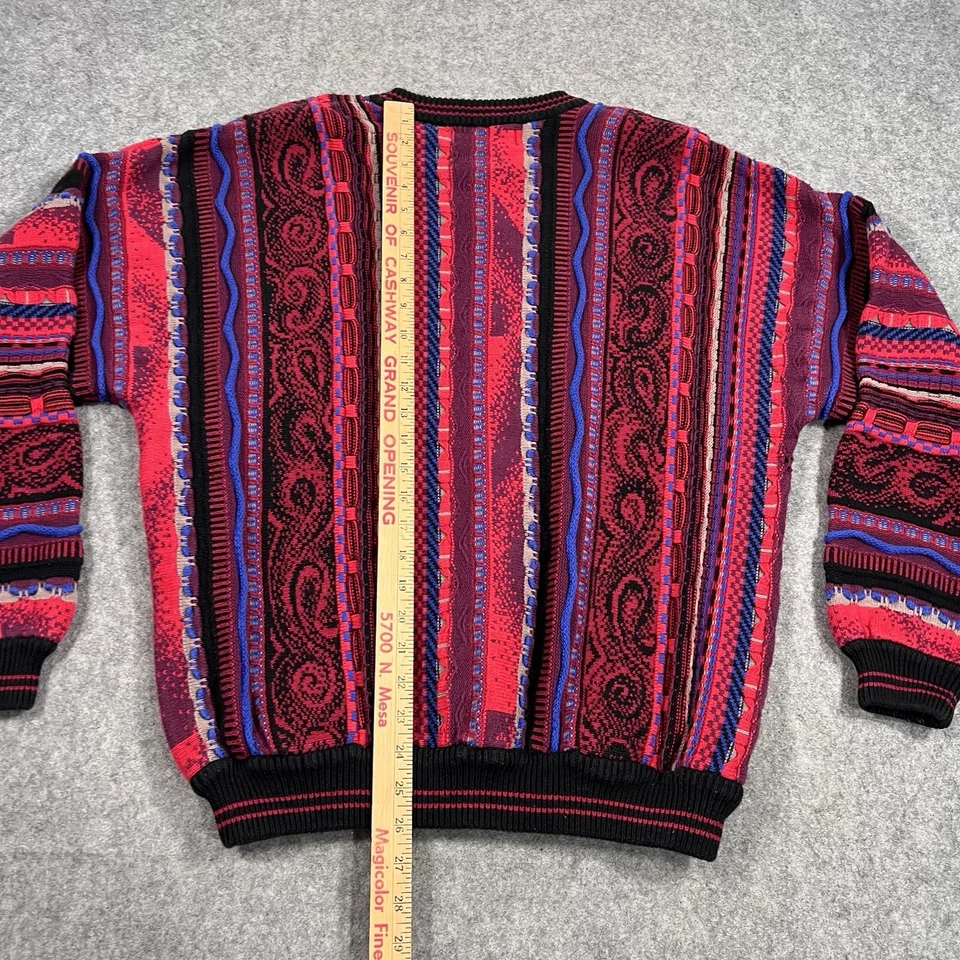 Vintage Croft & Barrow Coogi Style Heavy Knit Crosby Sweater Pullover Size L - Image 3 of 4