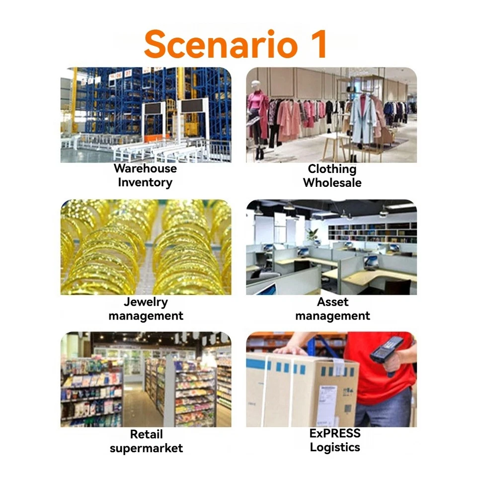 Android 11 PDA-Datensammler, Kabelloses WLAN-Terminal, 1D-, 2D-QR-Barcode-S1342 - Bild 4 von 4