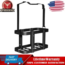SPARKWHIZ 20L 5.28 Gallons Jerry Can Holder Mount Gas Rack Fuel Gasoline Black