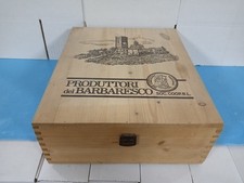 SCATOLA DI LEGNO DA 3 BOTTIGLIE PRODUTTORI DEL BARBARESCO (NO VINO)