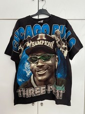 T-shirt CHICAGO BULLS vintage anni 90 NBA tre torbe tultex da collezione
