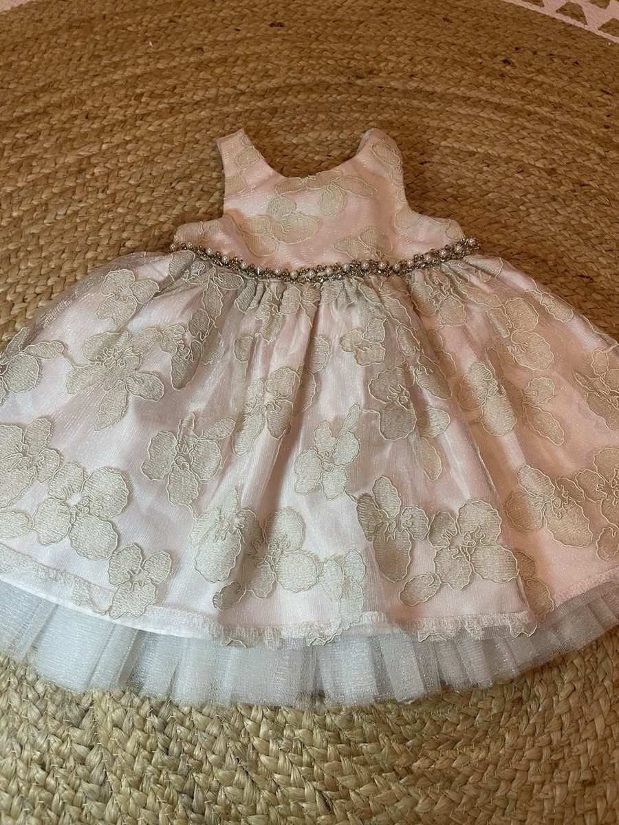 Toddler girls dress by American Princess, 24 months, pink with ruffles,  nice. | eBay