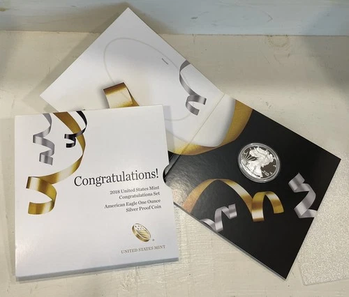 2018W US  Proof Silver Eagle Congratulations Set