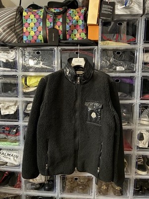 Rare Moncler Teddy Zip-up Maglia Cardigan Jacket Large $1795