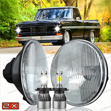 2pcs Fit Ford F-100 F100 1969-1979 7inch Round Led Headlights Hi-lo Beam Wdrl 2pcs Fit Ford F-100 F100 1969-1979 7inch Round Led Headlights Hi-lo Beam Wdrl