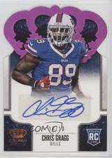 2013 Crown Royale Retail Red Holo Die-Cut Signatures 10/10 Chris Gragg Auto 1fn3