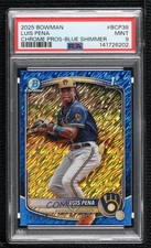 2025 Bowman Chrome Prospects Blue Shimmer Refractor Luis Pena PSA 9 MINT 16l1