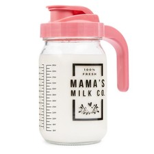 Breast Milk Pitcher with Leak Proof Pop Top Lid - Easy Pour Mason Jar Breastm...