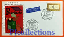 C1 - ITALY 2000 PRIORITY MAIL ENVELOPE 1ST DAY FDC GOLD