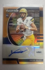 2020 Panini Prizm Draft  Picks Rookies Jacob Knipp #284 Neon Orange Auto Rc /149