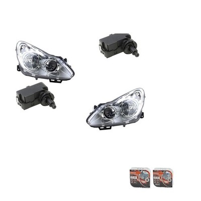 Scheinwerfer Osram Night Breaker Laser passend für Opel Corsa D L R chrom Rah.