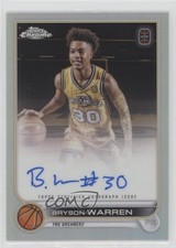 2022-23 Topps Chrome OTE Overtime Elite Bryson Warren #CA-BW1 Auto 1pe9