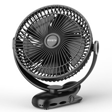 12000mAh Clip on Fan 30H Longest Runtime, 8in Portable Fan Rechargeable, Ultr...