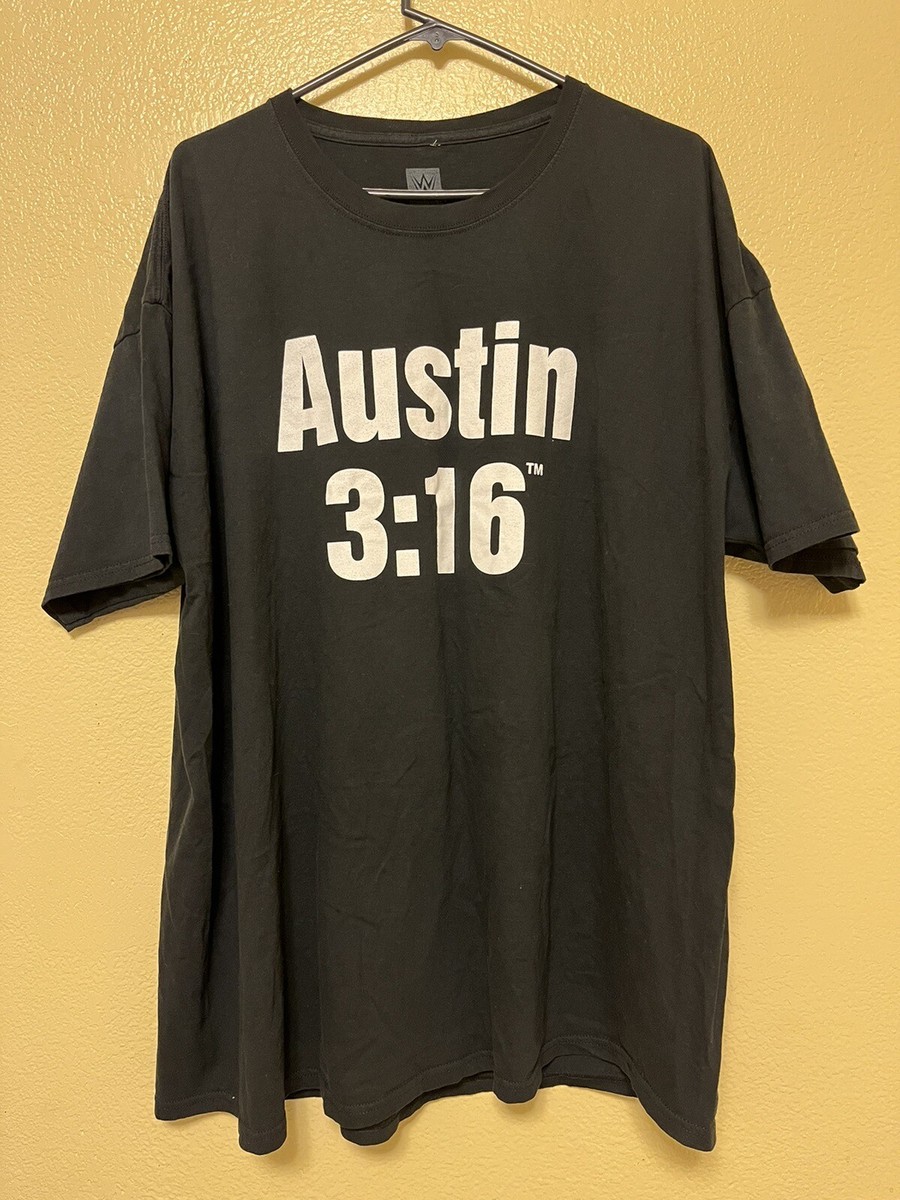 Stone Cold Steve Austin WWE Men's 3:16 Authentic Wear Black