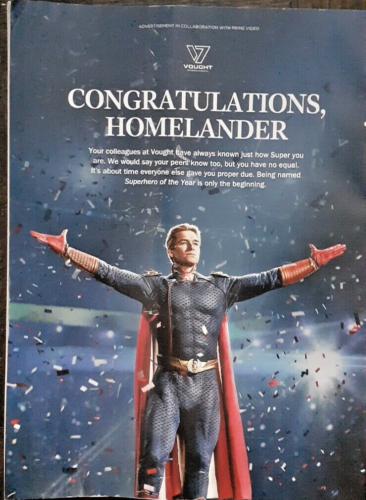 HOMELANDER time SUPERHERO OF THE YEAR Antony Starr THE BOYS vought TRUMP biden - Picture 3 of 5
