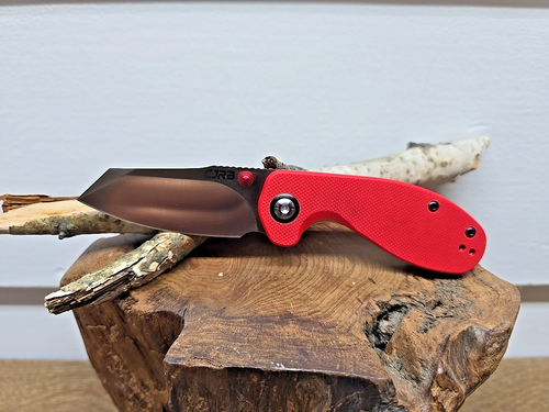 CJRB Maileah Linerlock Red G10 Folding AR-RPM9 Stainless Pocket Knife 1918REF