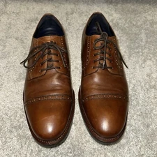 Cole Haan Mens Jefferson Grand 0S Brown Oxford Dress Shoes Size 11 M