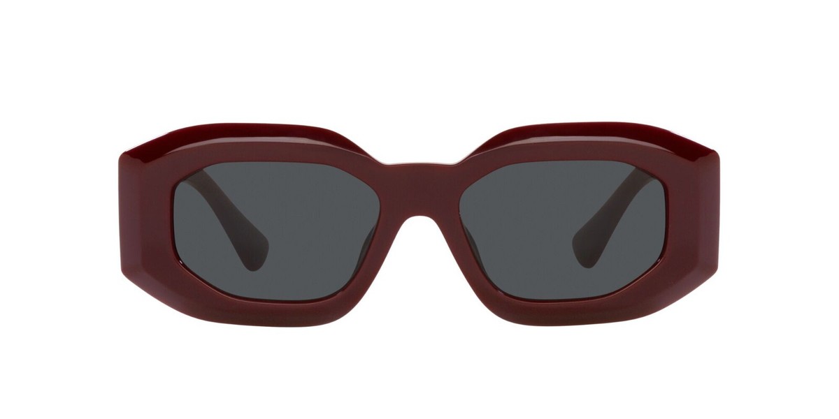 VERSACE 長方形フレムサンクラス ROCKICONSVE4425U 544087 Versace ROCK ICONS VE 4425U Burgundy/Grey (5365/87