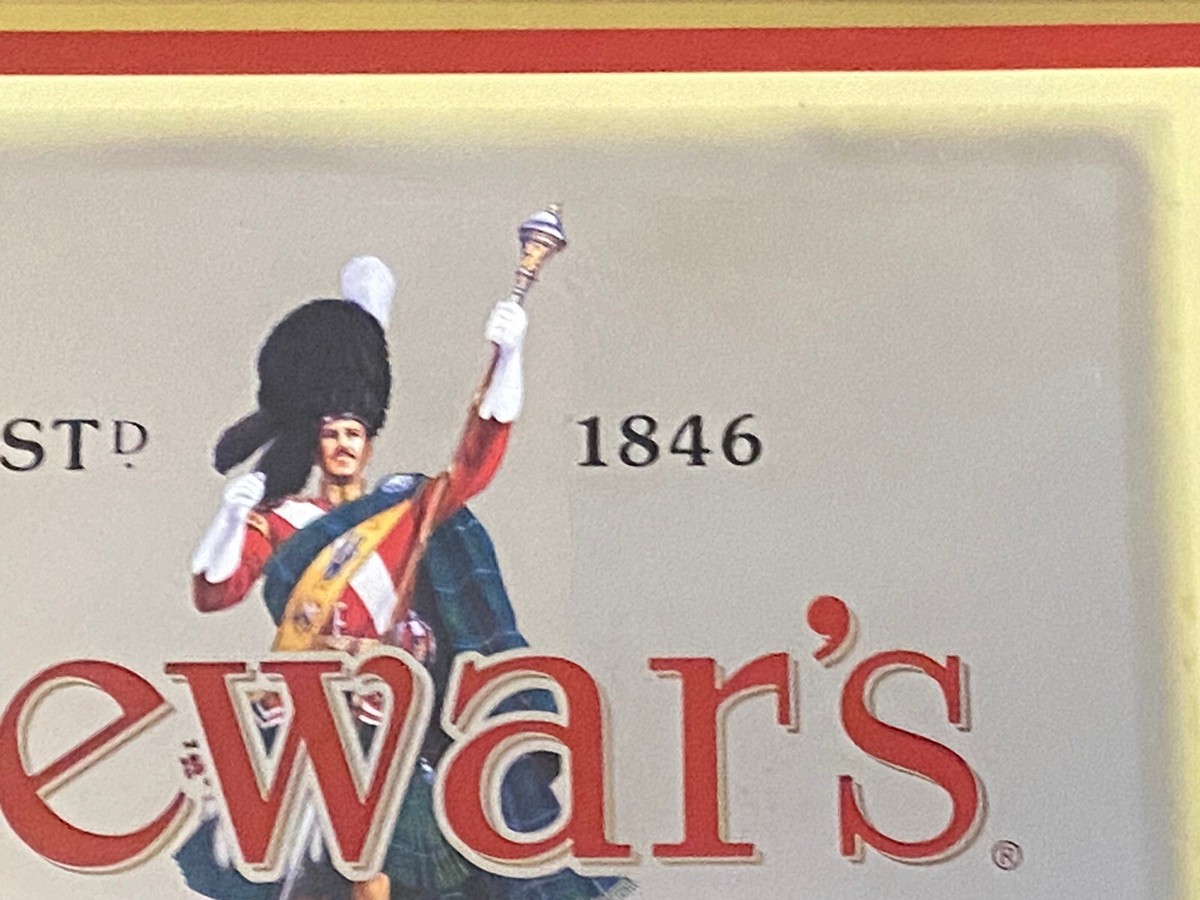 英国アンティークDEWAR'Sデュワーズの壁掛けサイン/パブミラー鏡80-237 英国アンティークDEWAR'Sデュワーズの壁掛けサイン/パブミラー鏡