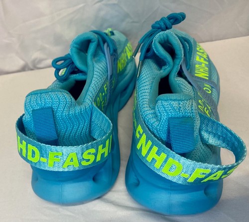 FNHD - Running Blade Shoes - Sky blue/Lime, Mens 8, Womens 10 - NEW! - Picture 4 of 5