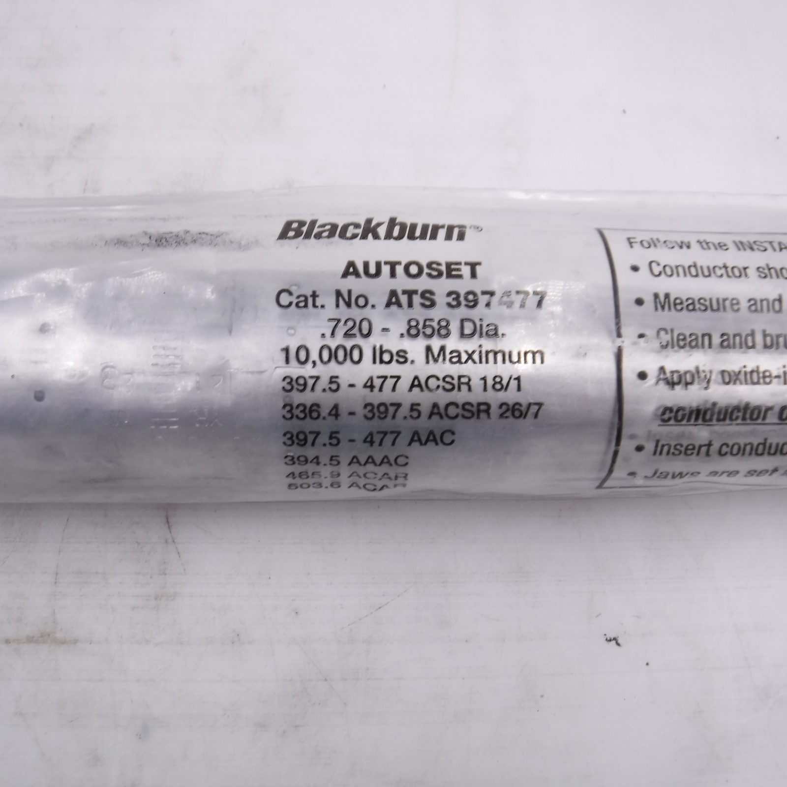 Blackburn, ATS397477, Autoset Automatic Tension Splice, 336 To 477 eBay