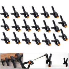 20x Spring Plastic Clamp 2 Inch Clip Heavy Duty Quick Grip Craft Woodwork Black