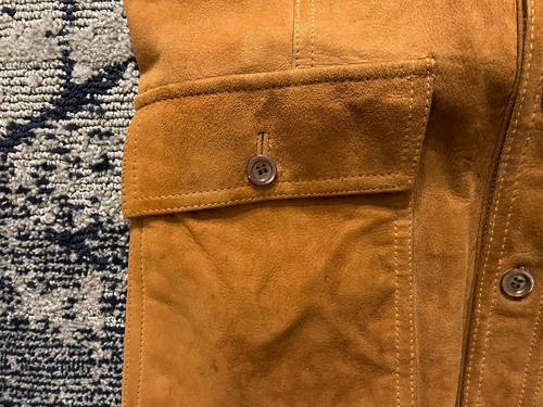 Short-Sleeve Leather Safari Shirt with Smooth Leather Lining size 42 - Picture 8 of 9