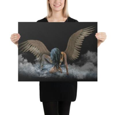 FALLEN ANGEL (II) Series Digital Art photo Canvas | eBay