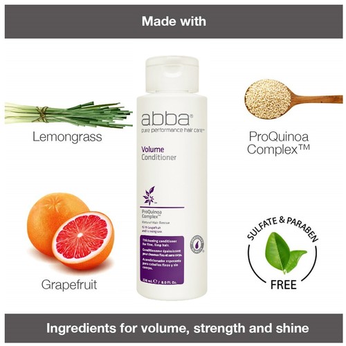 ABBA Volume Conditioner - Limp Hair while Boosting Body 8 Oz Set of 6 - Picture 3 of 5