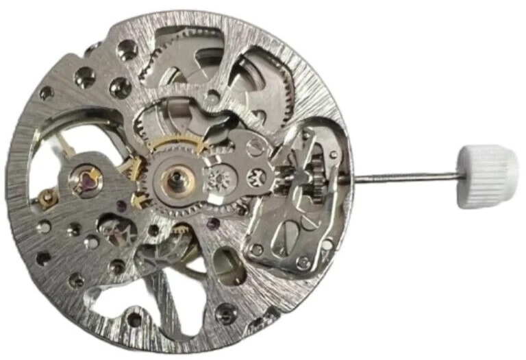 SKELETON Watch Movement 2650-C, 3 HANDS Manual Winding Overall