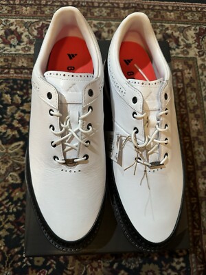 NIB Adidas Men's 11 Modern Classic 80 Spikeless Golf Shoes White Black ID4750