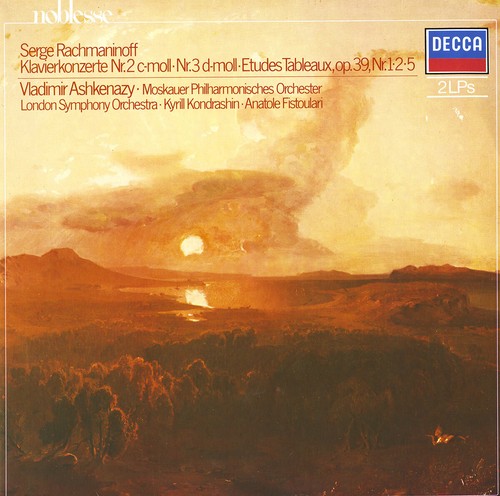 2LP Set RACHMANINOV Piano Concertos 2 & 3 Etudes Tableaux ASHKENAZY Decca 648178