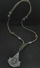 Collana Con Ciondolo Assassin's Creed Logo - Metallo Color Argento, Catena 18 Pollici