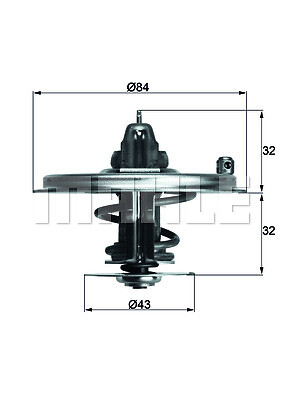 MAHLE TX 36 85D Thermostat, Kühlmittel für BMW - Bild 1 von 6